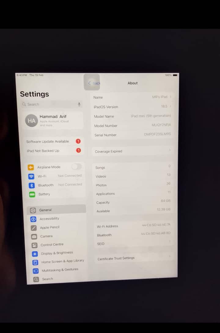 iPad mini 5 0