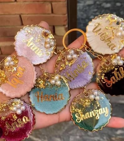 Resin keychain