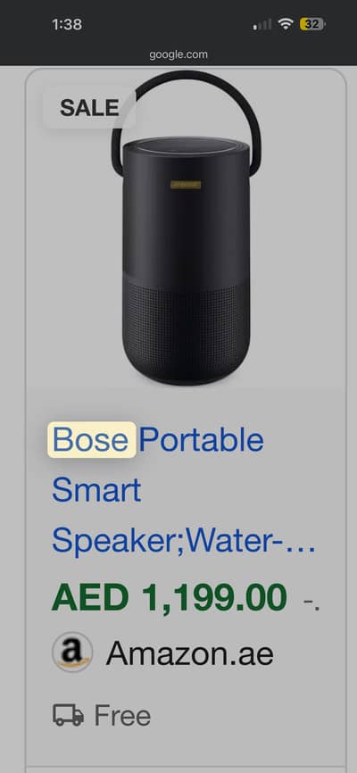 BOSE PORTABLE SMART SPEAKER ORIGINAL FROM DUBAI