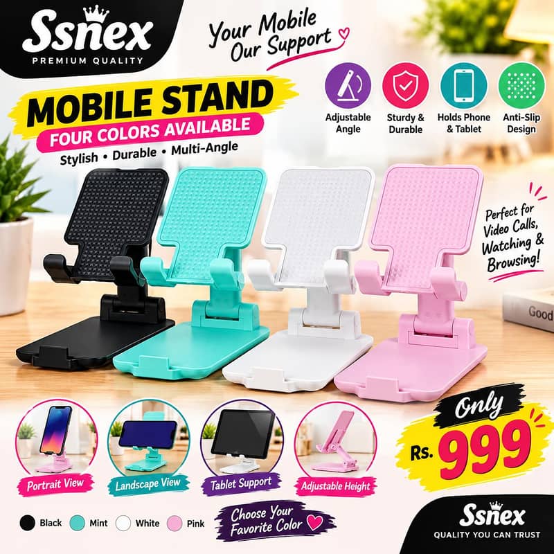 Premium Adjustable Mobile Stand 0