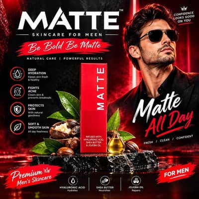 MATTE Men's Skincare Cream - Acne & Hydration