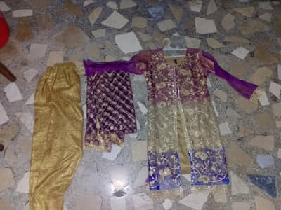 beautiful kameez shalwar with net duphatta only 1000
