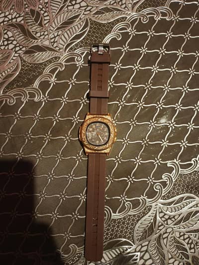Gents Brown Stylish Quartz Watch