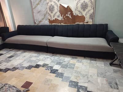 2 L shaped sofa sets total 12 seats