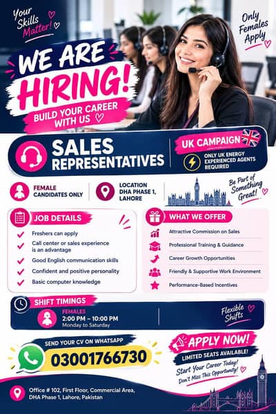Sales Representatives wanted