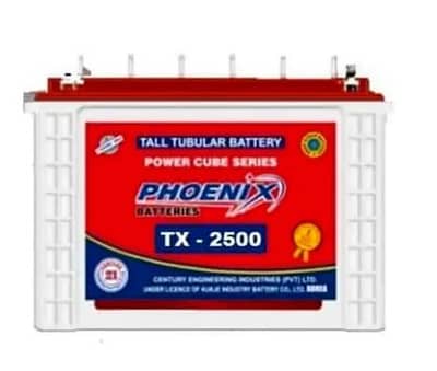 Phoenix Tubular Battery 2500 with one year waranty-For Sale