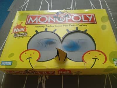 Original SpongeBob Monopoly Board Game – Almost New – Complete Set