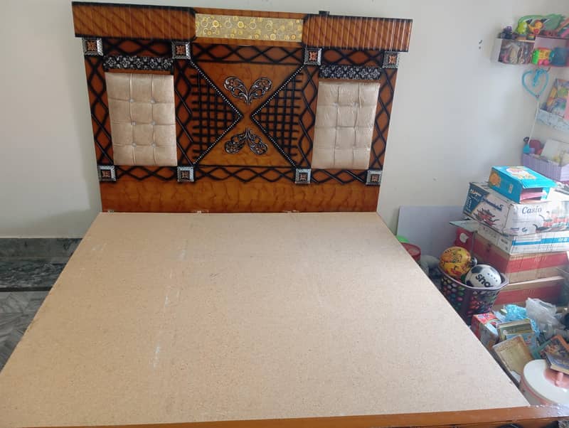 Bed with Side table and Dressing table 8