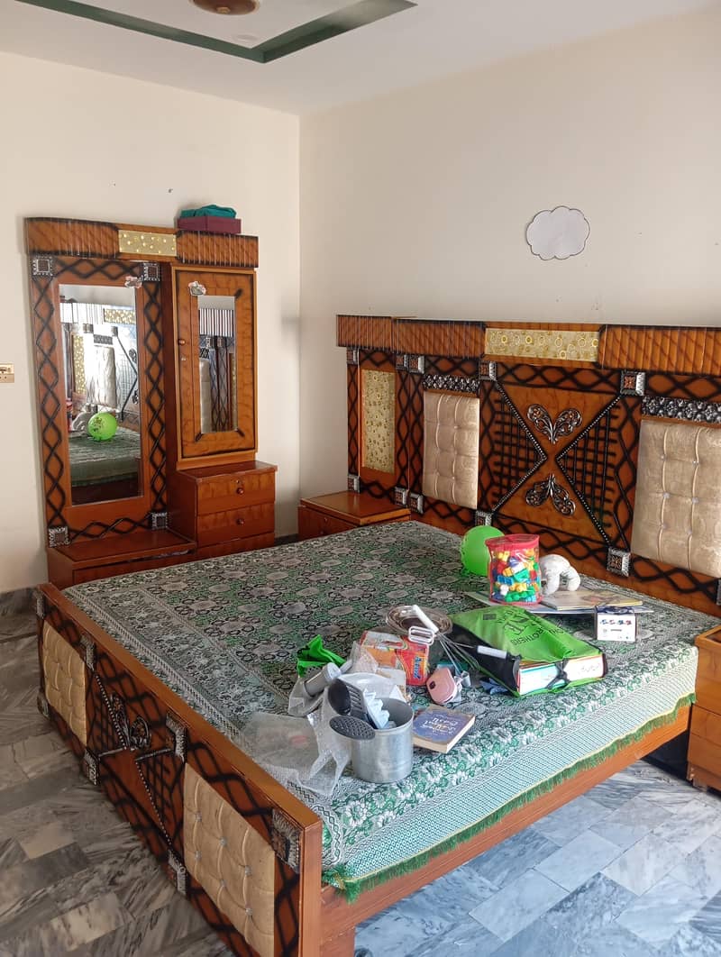 Bed with Side table and Dressing table 10