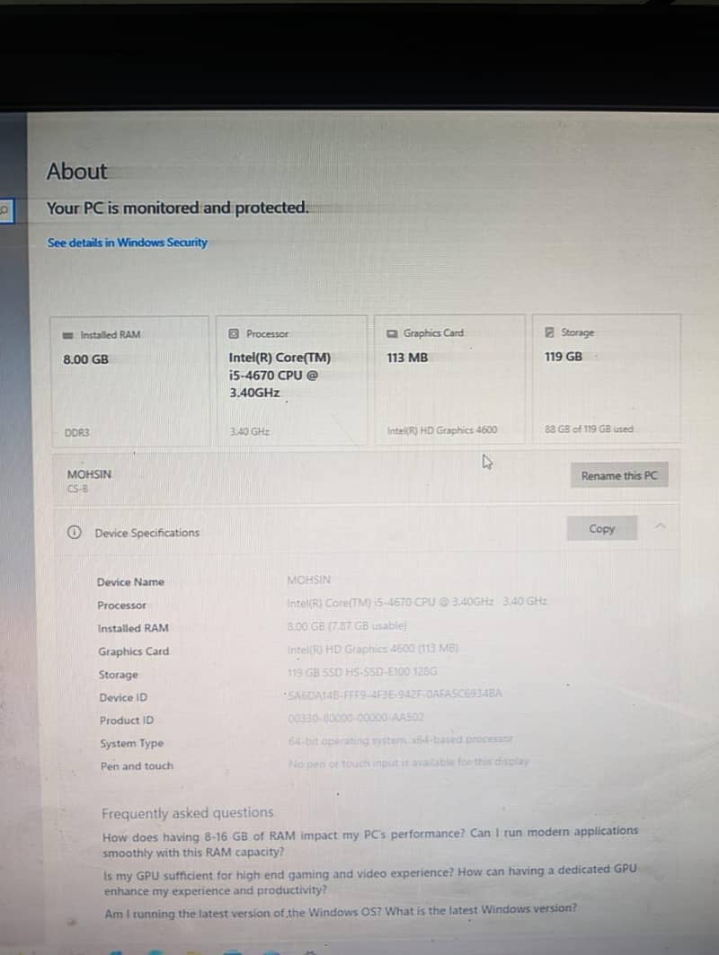 PC setup for sell 7
