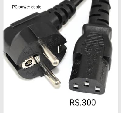Power Cable, Internet cable and connectors