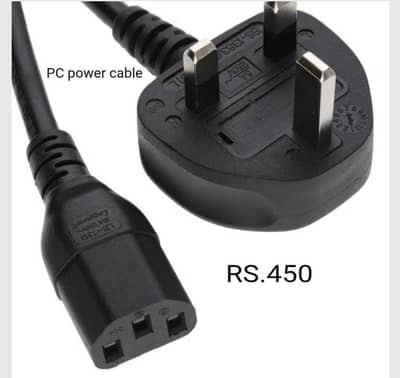Power Cable, Internet cable and connectors