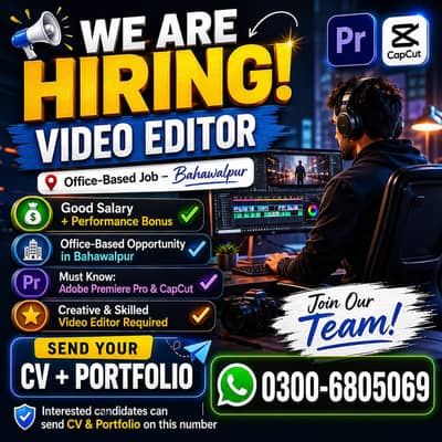 Need Video Editors