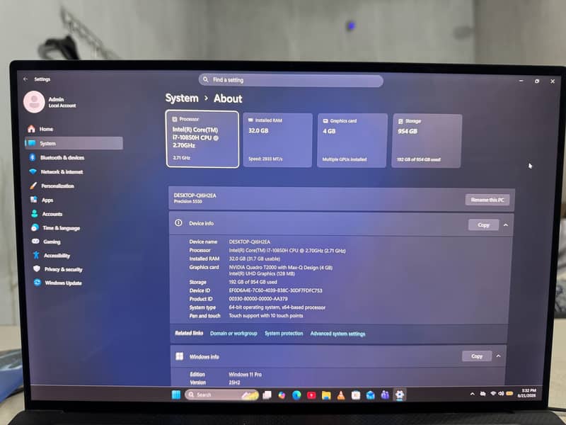 Dell precision 5550 4