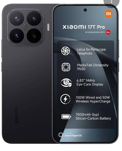 Xiaomi 17T Pro PTA 12/512