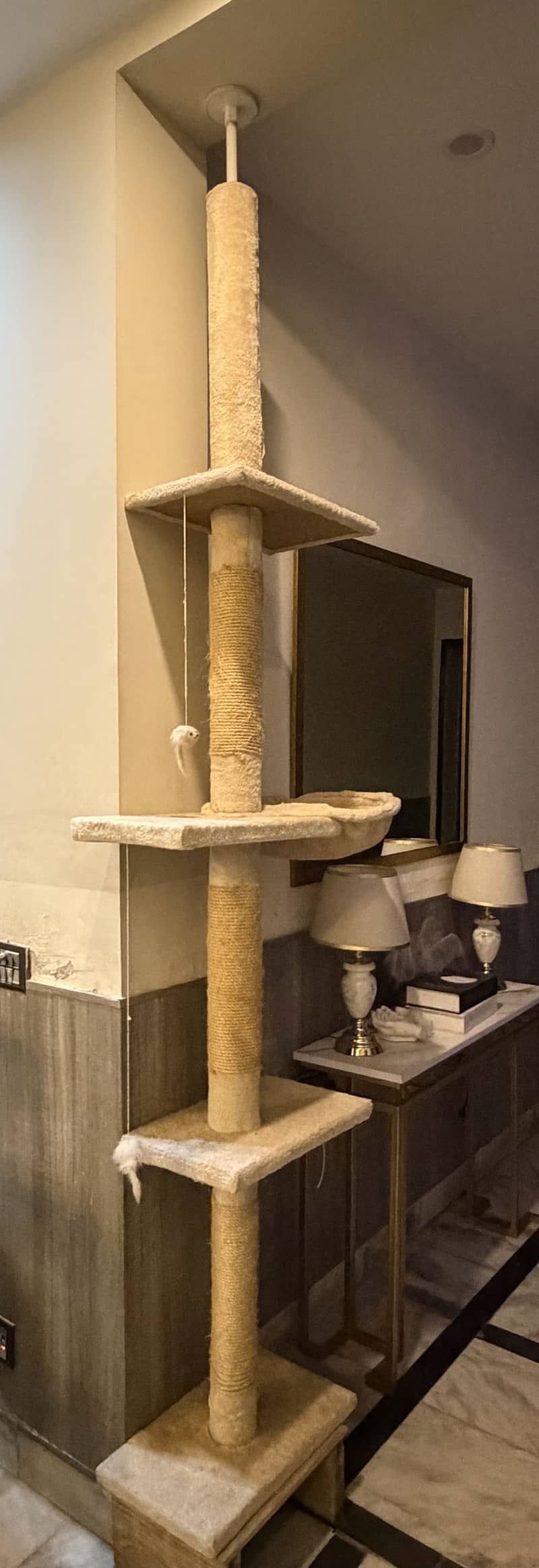 Large Floor-to-Ceiling Cat Tree & Scratching Post – Multi Level 2