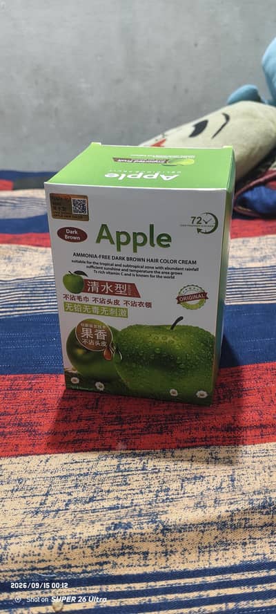 ORIGINAL APPLE HAIR COLOUR BRAND BARCODE ALSO AVAILABLE IN BOX