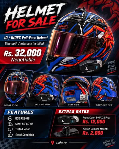 very clean heavy bike helmet