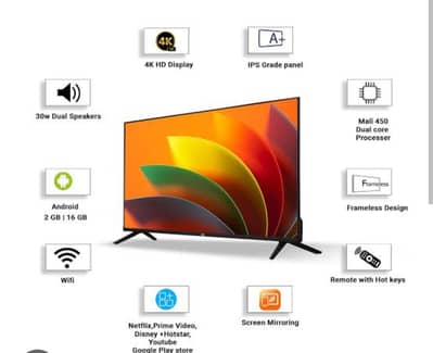 Brand New Multynet 43" IQ50 QLED Google TV - FHD / Dolby Audio