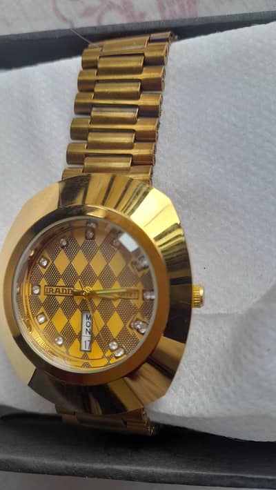 Brand New Gold Edition Men's Quartz Watch Rado Diastar Style