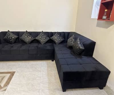 L shaped sofa six seater