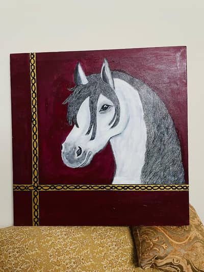 a beautiful home made painting