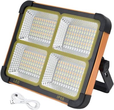 Portable 300W Solar Powered LED Work Light IP66 Waterproof