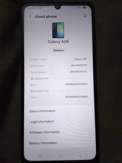SAMSUNG GALAXY A06