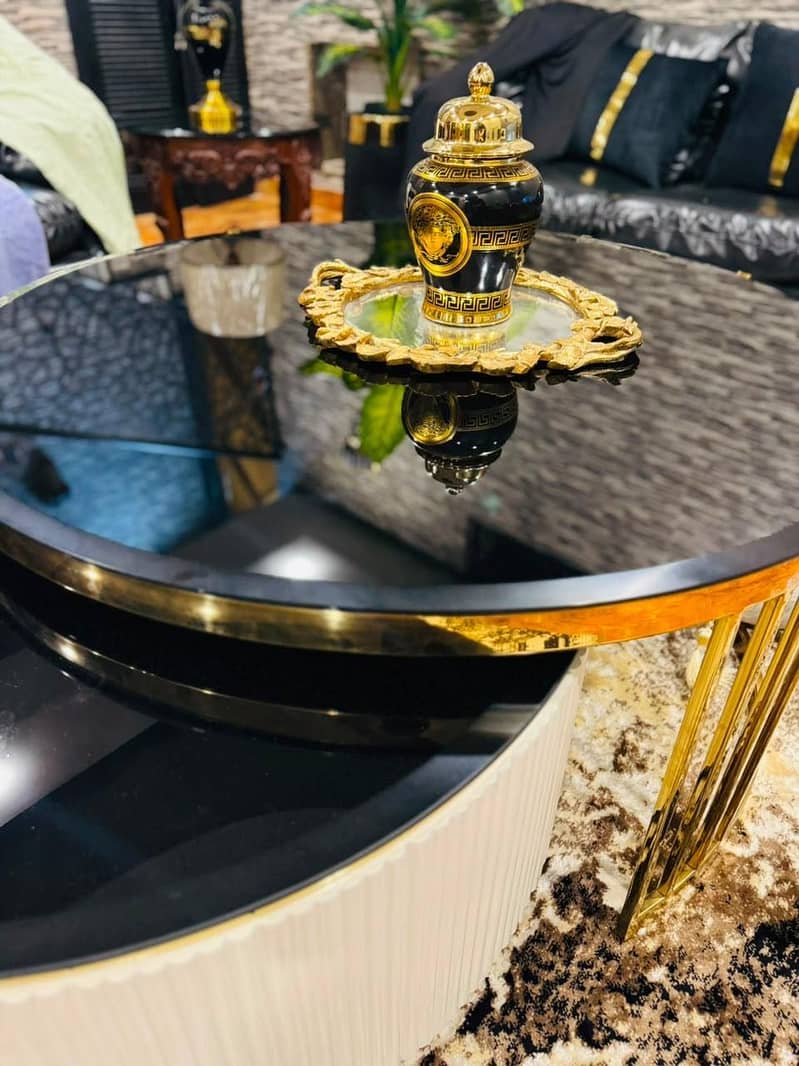 Centre Table Electroplated Gold 2