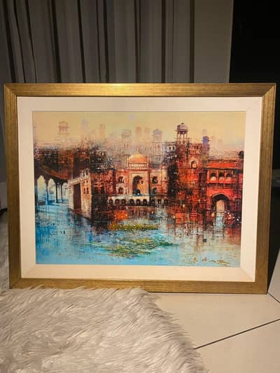 Traditional Lahore Heritage Painting – Framed Artwork