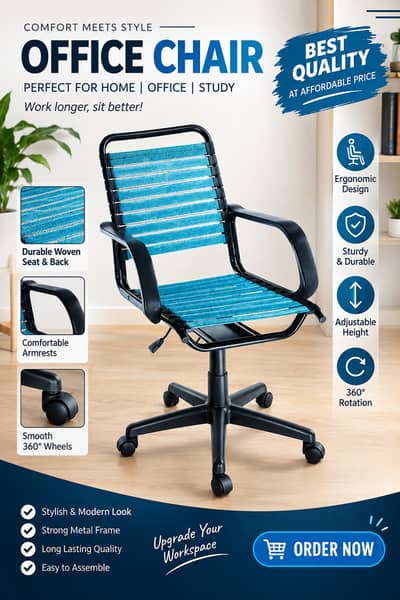 Imported Office Chair | Comfortable & Stylish | Adjustable Height