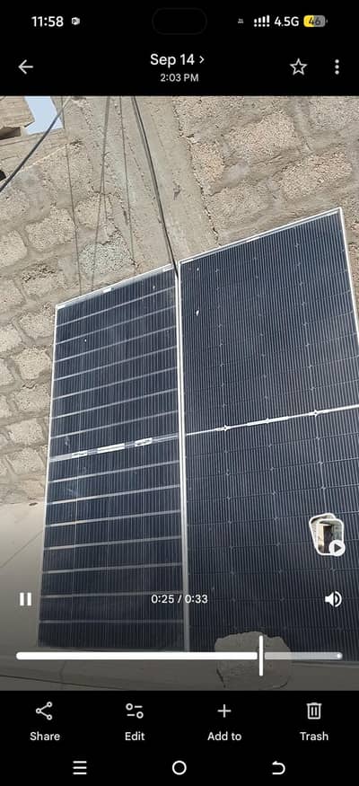 310 waat Soler panel 2 month use fresh pes