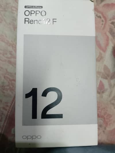 OPPO Reno 12f 8 256 only box condition bas pouch k noshan hain
