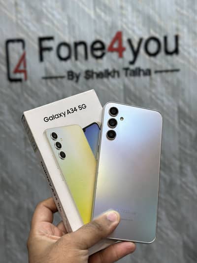 Samsung A34 5G 8GB/256GB Official pta Approved mint condition comp box