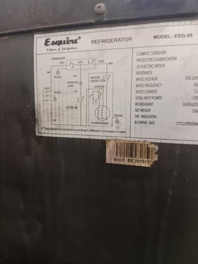 Esquire refrigerator for sale