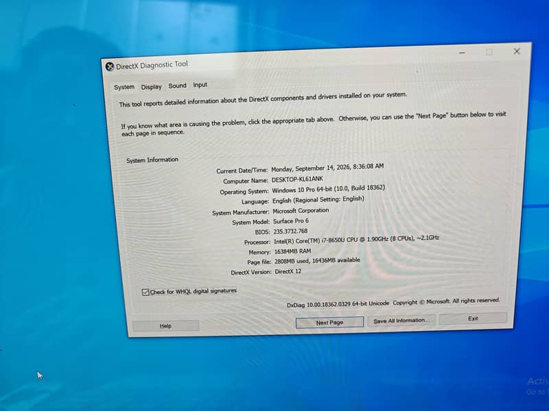 Microsoft 6 pro 2