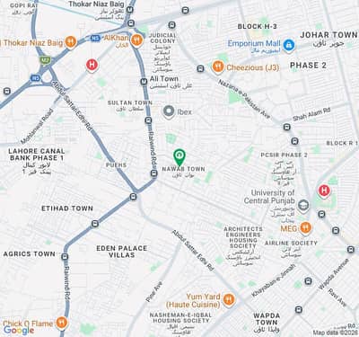 5 marla plot is available for best location in nawab town near to raiwind road and pine avenue road