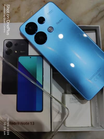 Redmi Note 13 Official PTI approve ram 8 GB 256. . . 03182949604