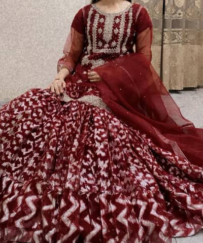 Sharara with fancy shirt