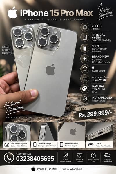Iphone 15 pro max PTA| iPhone16 Pro JV| IP 14 PTA | 13 Pro