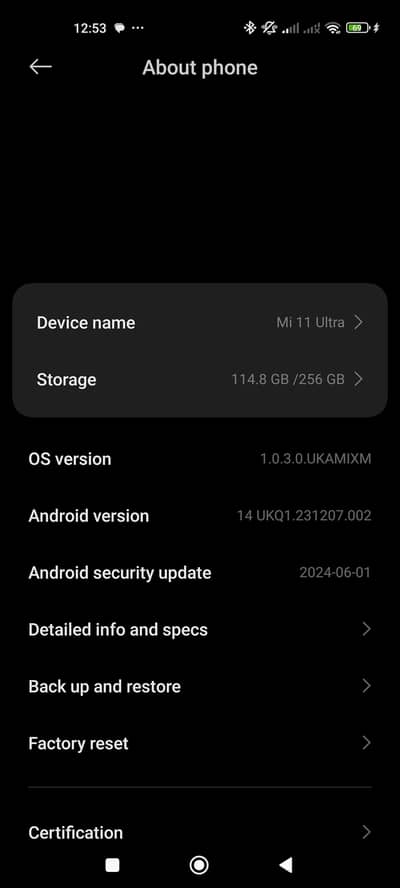 Xiaomi Mi 11 Ultra