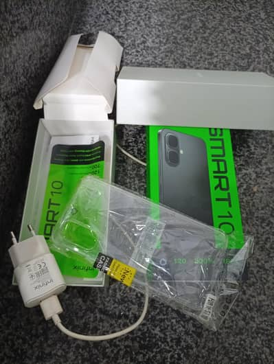 Infinix smart 10 complete box warranty till 29 jan 2027