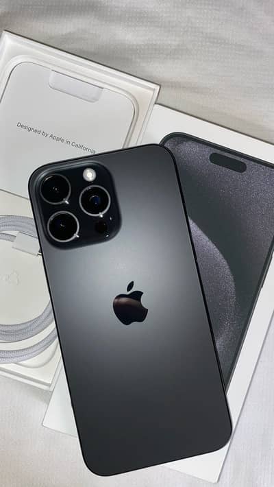 iPhone 15 Pro Max 256GB – Black | Non-PTA | Factory Unlocked