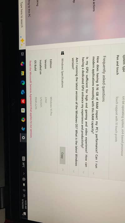 Dell laptop model Intel core I-5 8th generation 8365I