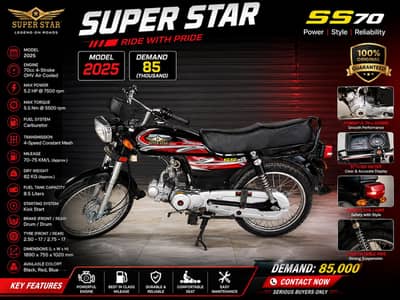 super star 2025 for sale in good condition all doc nd biomatric compld