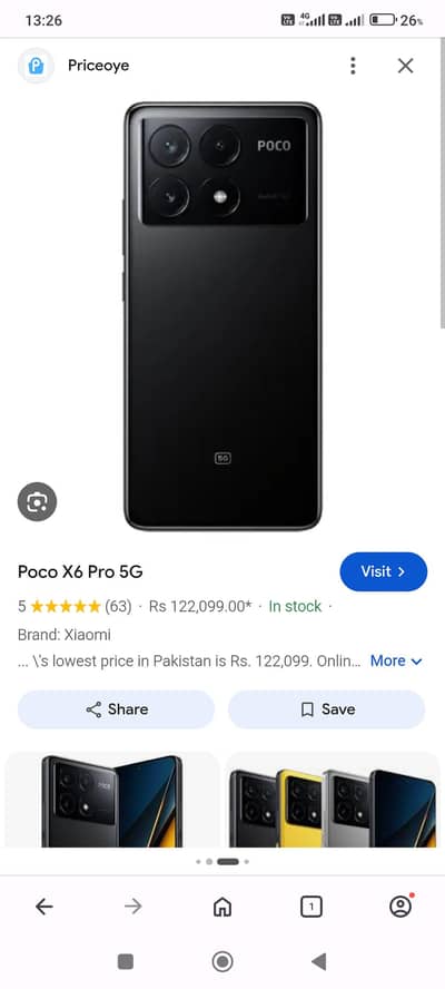 Xiaomi POCO x6 Pro 12/256 GB dual SIM PTA life time approved online
