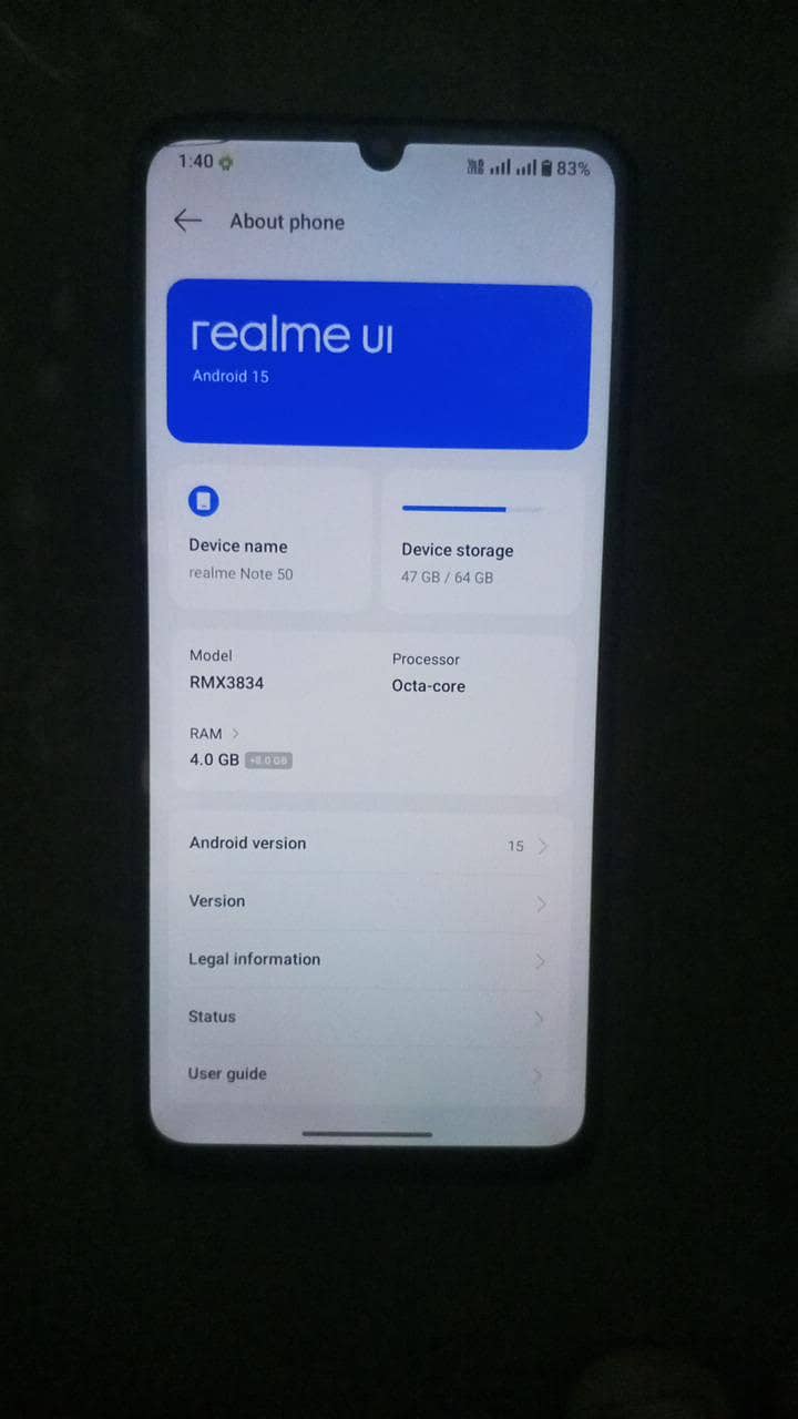 Realme Note 50 0