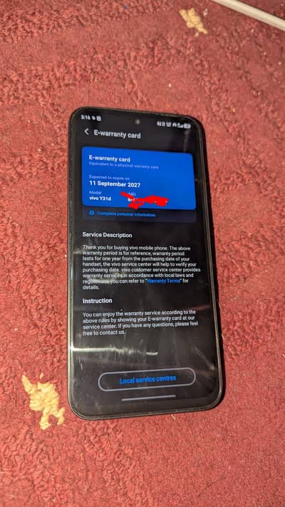 Vivo Y31d 16/256 7200mah