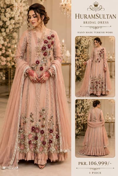 Walima bridal dress by huram sultan