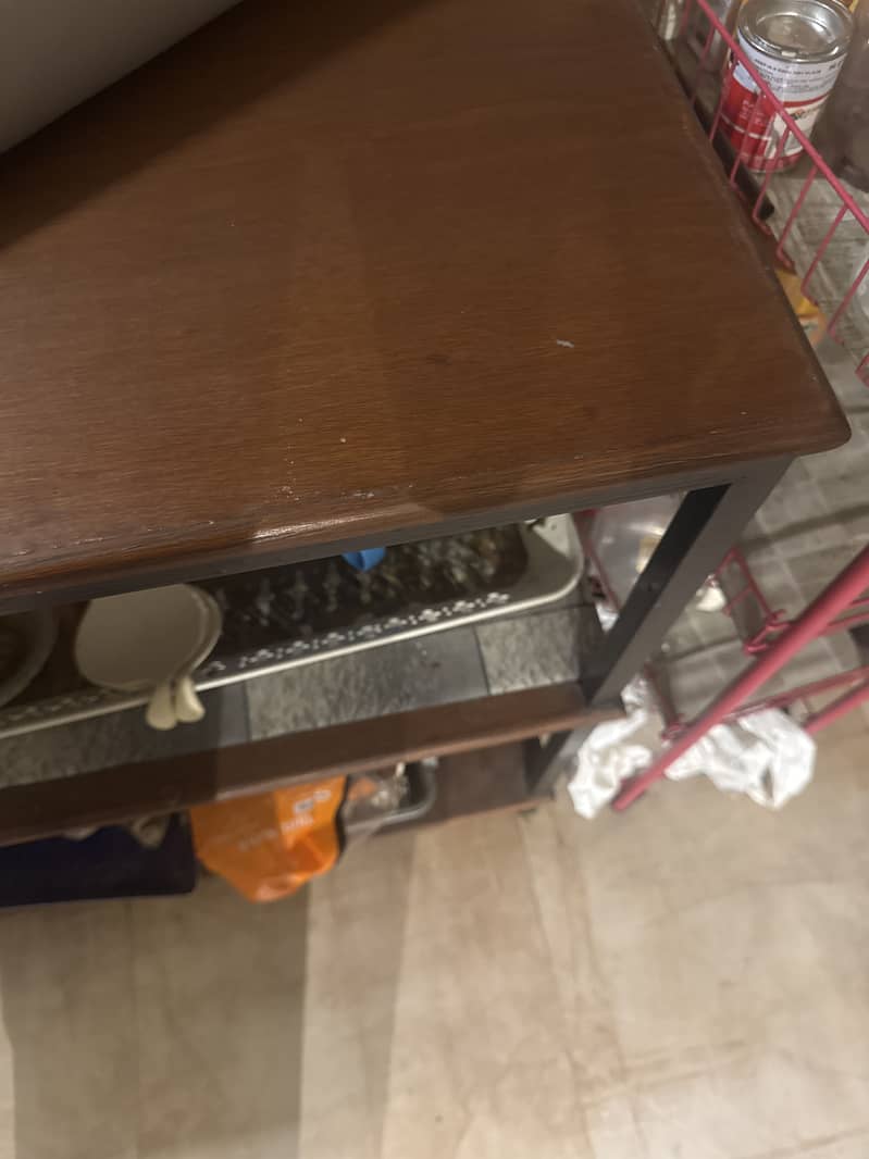 Storage rack or console 5